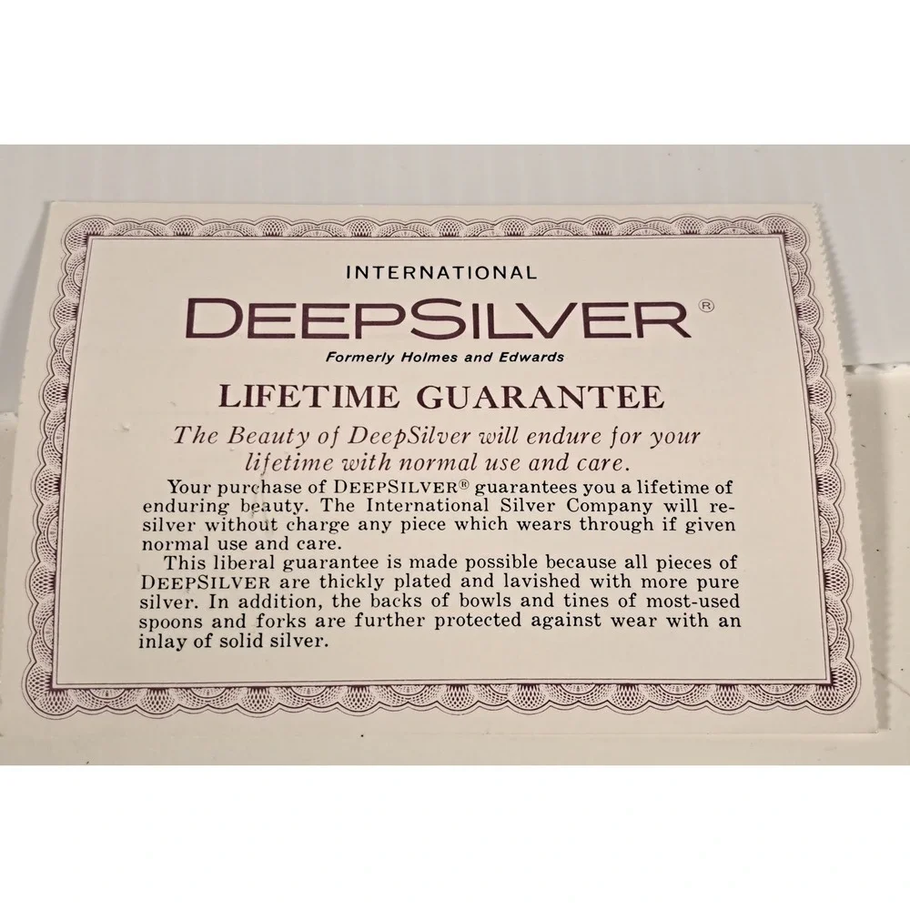 International Deepsilver Silver Orleans Silverplate Flatware (12) 5 pc Setting